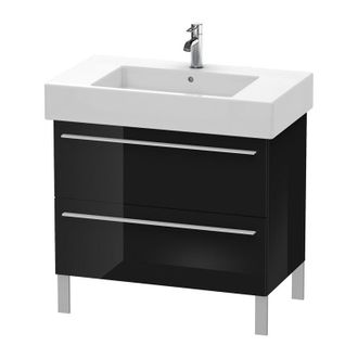 Duravit Duravit X-large Mueble De Pared 6543, 2 Extra&iacute;bles, 800mm Para Vero 032985 (sin Lijar), Color (frente/cuerpo): Laca Negra De Alto Brillo - Xl654304040