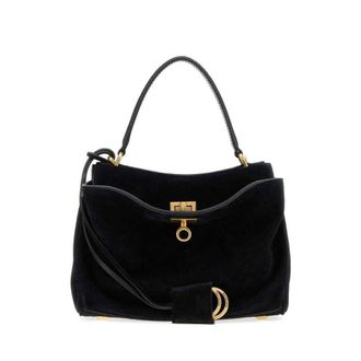 Balenciaga Black Suede Mini Rodeo Handbag Borse A Mano