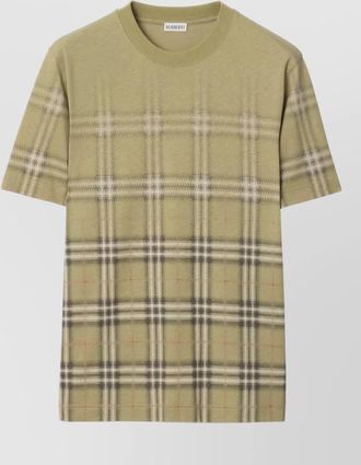 Burberry cotton relaxed-fit checked t-shirt