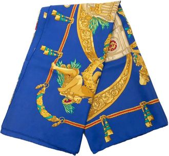 Hermès 2010-2025 Hommage A Charles Garnier Silk Scarf scarves - Blue