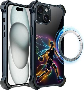 OEM Funda Ibizu Dropguard Ultra Para Iphone 15 Plus Con Magsafe, Electromove, Esp&iacute;ritu Del Baloncesto