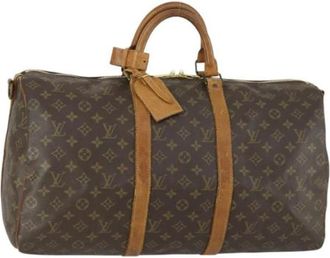 Louis Vuitton Pre-owned Weekend Bags, female, Brown, Size: ONE SIZE Pre-owned Weekend Bag
