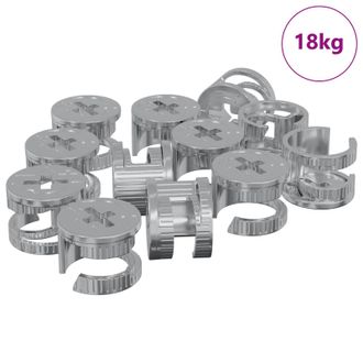 vidaXL Tuercas De Bloqueo De Perno 4000 Pcs Plateado Metal Vidaxl