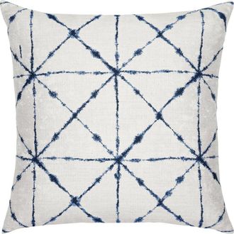 Elaine Smith Trilogy Indigo Indoor & Outdoor Woven Accent Pillow in Indigo 22X22 at Nordstrom
