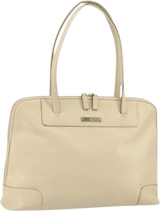 Gucci Pre-owned Shoulder Bags, female, Beige, Size: ONE SIZE Pre-owned Vintage Shoulder Bag
