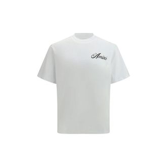 Amiri White Cotton Mens T-Shirt