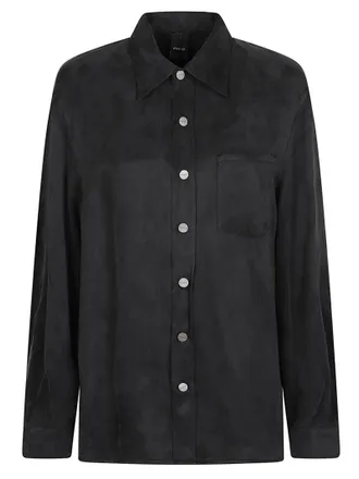 Pinko Careser Long Sleeve Cupro-Blend Shirt