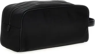 Dolce & Gabbana Logo-Appliqu&eacute; Nylon Cosmetic Case - Black