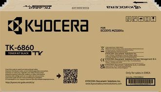 Kyocera T&oacute;ner Negro Original Kyocera Tk-6860 Para Ecosys Mz3201ix Hasta 15.000 P&aacute;ginas