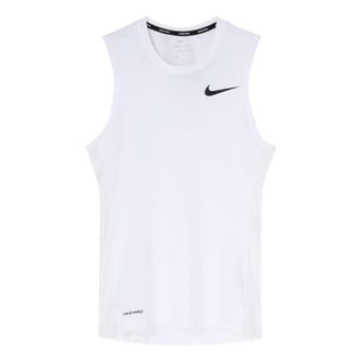 Nike Mens Nike Pro Logo Training Tight White Vest BV5601-100