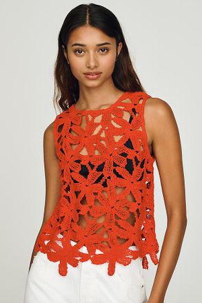Dolan Cotton Crochet Tank Top