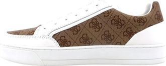 Guess Bicolor Sneaker - Heren - Sneakers - Beige - 44 EU - Leer - Schoenen