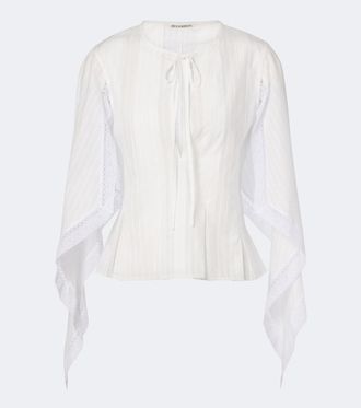 J.W.Anderson Draped cotton top