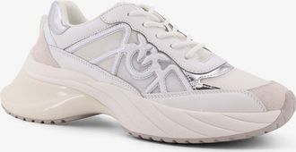 Pinko Womens Leather Sneakers Ariel 33 White Trainers