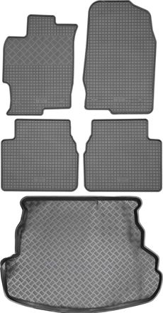 OEM Juego De Alfombrillas De Goma Para Coche Y Alfombrilla Para Maletero Para Mazda 6 I Sed&aacute;n (2002-2007)