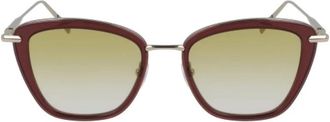 Longchamp Metalen zonnebril - Dames - Zonnebrillen - Rood - ONE Size - Accessoires