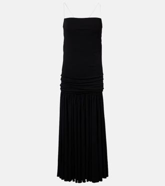 Jacquemus Abiha gathered jersey midi dress