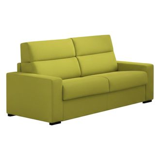 Dmora Sof&aacute; Cama 3 Plazas Marcon, Desenfundable, Con Almacenaje Hecho En Italia, Lavable, 220x95 Cm Verde