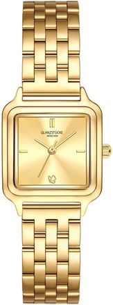 Glanzst&uuml;cke M&uuml;nchen Womens Glanzst&frac14;cke M&frac14;nchen Quarzuhr - Gold Metal - One Size