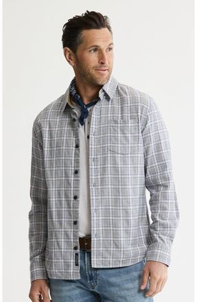 J.A.C.H.S. Manor Stretch Flannel Button-Down Shirt in Light Grey at Nordstrom, Size Xx-Large
