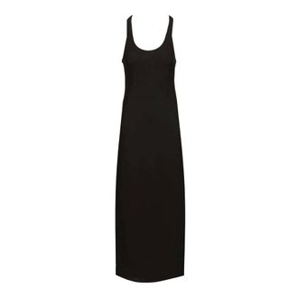Matteau Fluid Racer Back Dress - female - Matteau - Midi Dresses - Black - M - Dresses
