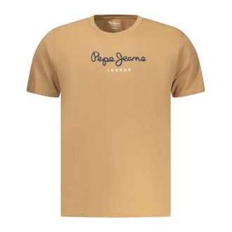 Pepe Jeans London T-Shirts, male, Brown, Size: 2XL Short-sleeve T-Shirt