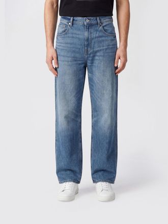 7 For All Mankind Jeans Mount a gamba larga in denim di cotone a cinque tasche