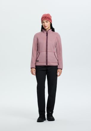 Icepeak Fleecejacke ICEPEAK ICEPEAK AMYRY, Damen, Gr. XXL, lavender, Obermaterial: 80% Polyester, 20% Viskose, Jacken Fleecejacke, mit Stehkragen, f&uuml;r vielsei