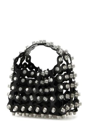 Alexander Wang Womens Embellished Leather Small Rex Handbag Black Borse A Mano Bag