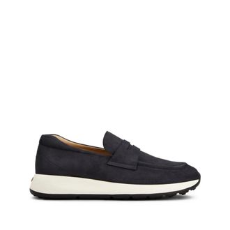 Tod's Tods, Loafers, male, Blue, Size: 9 1/2 US Tods Flat shoes Blue