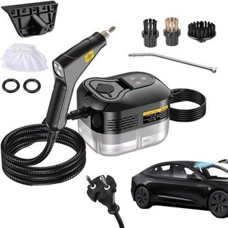 No Brand Pulitore A Vapore Per La Casa - Con Accessori - Igiene E Pulizia - 6 Impostazioni Regolabili - Serbatoio Dellacqua Da 1200 Ml - Nero