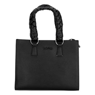 Disclaimer Eco Leren Schoudertas met Rits - Dames - Handtassen - Zwart - ONE Size - Leer - Tassen