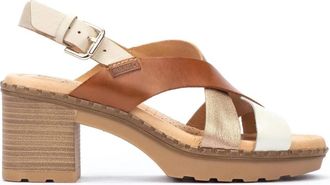 Pikolinos Canarias Sandalen - Must-Have voor de zomer - Dames - Sandalen met hakken - Veelkleurig - 41 EU - Leer - Schoenen