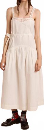 Damson Madder Womens Campbell Midi Dress In White