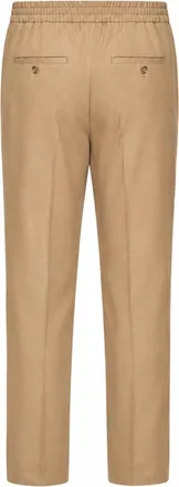 Ami Mens Wool Serge Trousers Beige Virgin