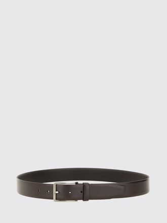HUGO BOSS Cintura regolabile in pelle liscia con fibbia ad ardiglione