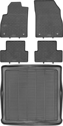 OEM Juego De Alfombrillas De Goma Para Coche Y Maletero Para Opel Astra Iv J Kombi (2010-2015)