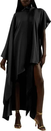 Taller Marmo California Kaftan Dress In Black