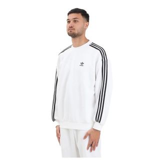 adidas Hoodies & sweatvesten, Heren, Wit, S, Katoen, Adicolor Oversized Crew