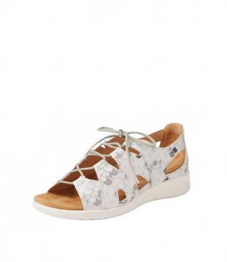 Ziera Womens Barnett Xw Sandals In Misty Bubbles Leather/ White Sole