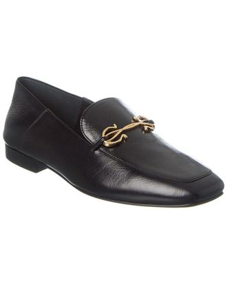 Ferragamo Gancini Ornament Leather Loafer