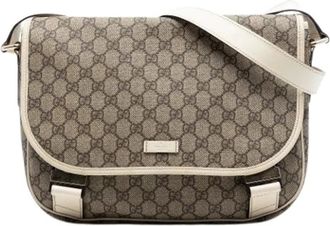 Gucci Pre-owned Cross Body Bags, female, Beige, Size: ONE SIZE Pre-owned Coated Canvas Crossbody Bag