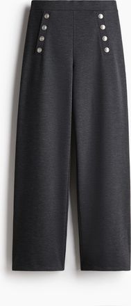 H&M Hose mit Kn&ouml;pfen - Dunkelgrau
