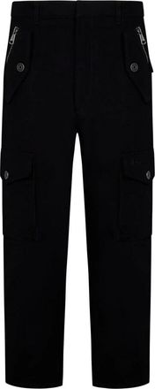 Balmain Cargo broek - Heren - Straight fit broeken - Zwart - M - Katoen - Broeken