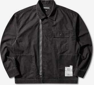 Neighborhood Men s Zip Field Longsleeve Shirt Black