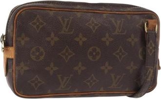 Louis Vuitton Pre-owned Marly Bandouli&egrave;re Schoudertas - Dames - Vintage Schoudertas - Bruin - ONE Size - Leer - Vintage