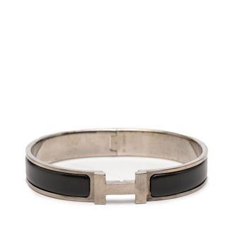 Herm&egrave;s Pre-owned Hermes Narrow Enamel Clic H Bracelet PM Ladies 6YYI9IJ7LAYVSKDT
