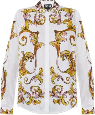 Versace Jeans Couture Camicia con stampa Outline Barocco - Bianco
