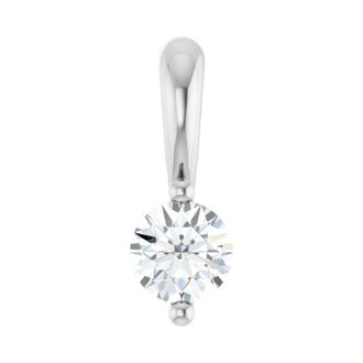 Diamond2Deal 14k Gold 1/10 CT Lab-Grown Diamond Pendant