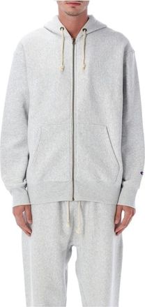 Champion Full Zip Hoodie - Heren - Vesten met rits - Grijs - L - Hoodies & sweatvesten